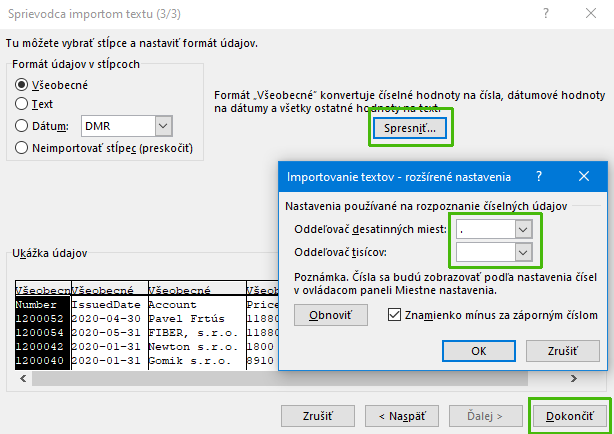 Import dát z CRM systému do Excelu